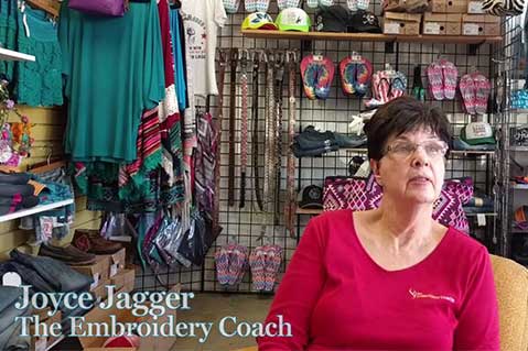 Video: Embroidery Coach Assesses Arizona Shop