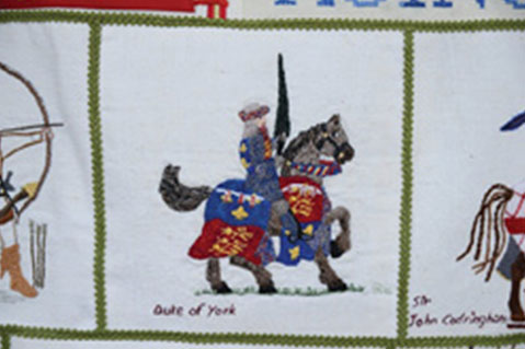 Tapestry Recognizes Medieval War Hero